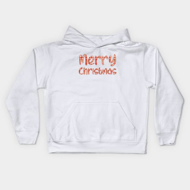 Merry Christmas Kids Hoodie by sarahnash